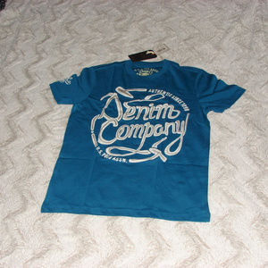 US Polo Assn Denim Company 2 Shirts w/Necklace